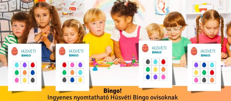 Ingyenes Húsvéti játék gyerekeknek – Vidám, színes képeslap és Bingo