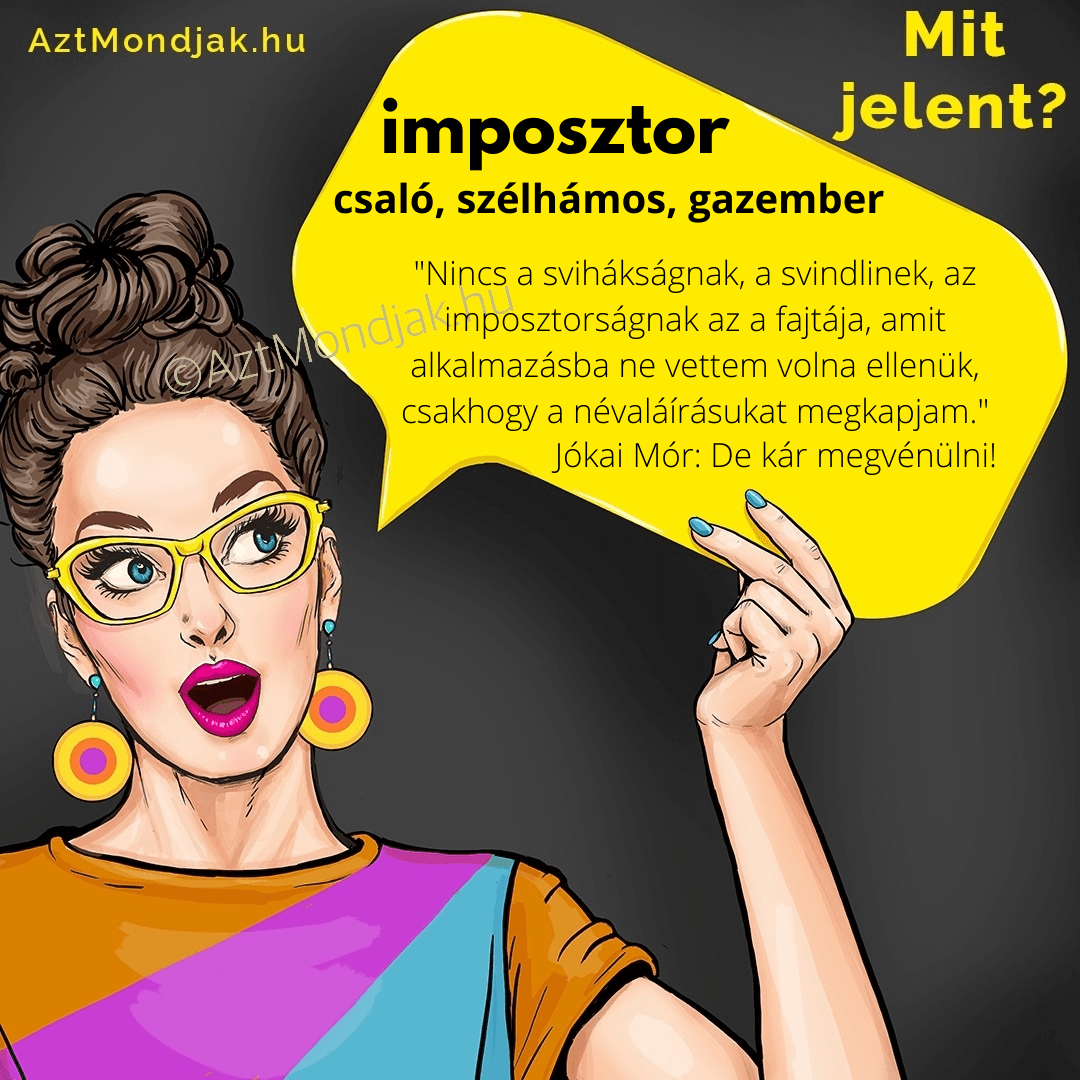 Imposztor jelentése